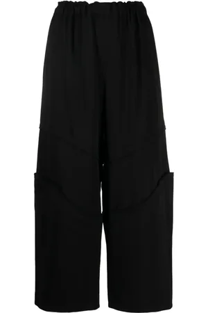 Comme des Garçons Cropped bukser med elastik i taljen