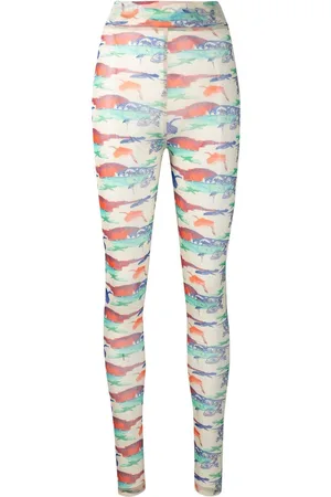 HENRIK VIBSKOV Leggings i mesh med tryk