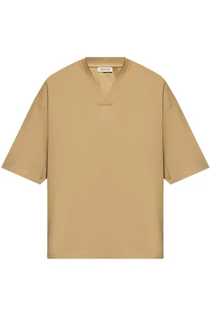 FEAR OF GOD T-shirt med V-hals og sænket skulder