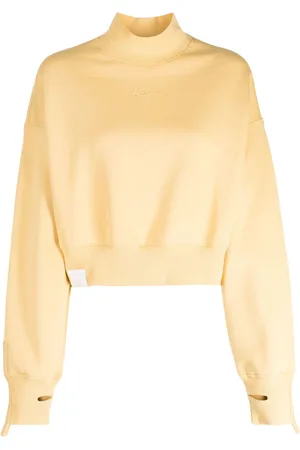 Izzue Cropped sweatshirt med broderet logo