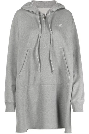 Maison Margiela Lang hættetrøje med logotryk