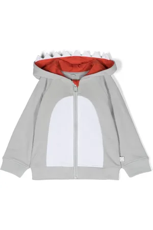 Stella McCartney Hættetrøje i jersey med hajtænder