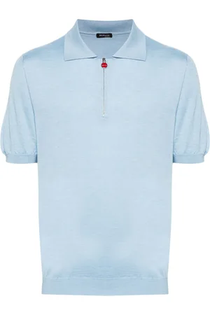 Kiton Finstrikket meleret polotrøje