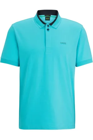 HUGO BOSS Polo med præget logo