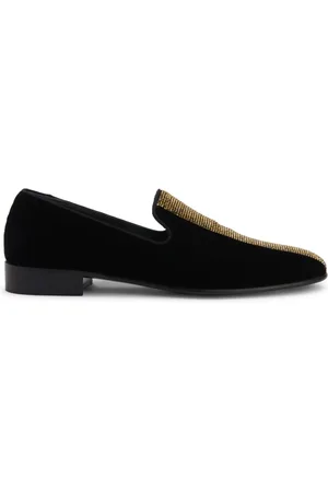 Giuseppe Zanotti Tuxedo Diamond loafers i velour
