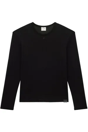 Courrèges Langærmet T-shirt i mesh-design