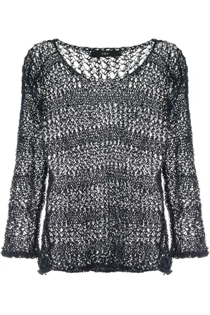 Voz Hør-sweater i løs strik