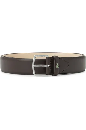 Lacoste Læderbælte med indgraveret logo