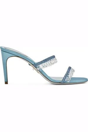 RENE CAOVILLA Chandelier 105mm sandaler med krystaludsmykning