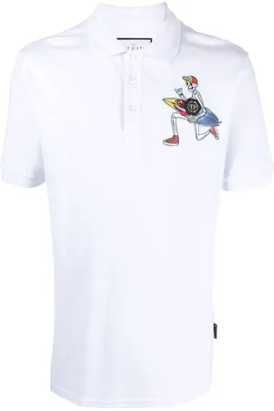Philipp Plein Polo med grafisk tryk