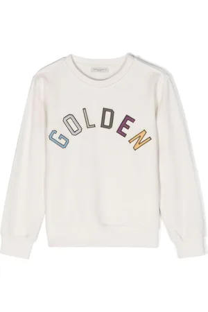 Golden Goose Sweatshirt i frotté med logomærke