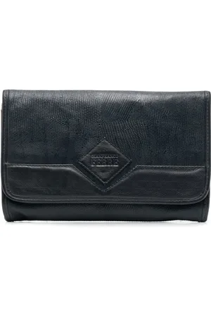 Gianfranco Ferré Clutch med præget logo fra 1990