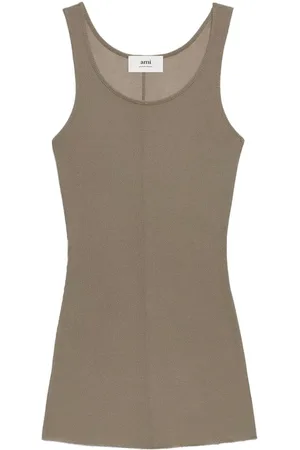 Ami ærmeløs tanktop med rund hals