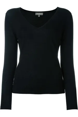 N.PEAL Sweater med V-hals