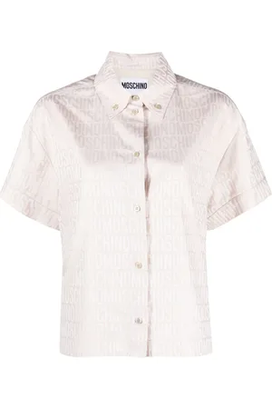 Moschino Kortærmet skjorte med jacquard-logo