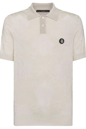 BILLIONAIRE Intarsiastrikket polo