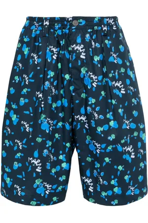 Marni Dripping shorts med abstrakt tryk
