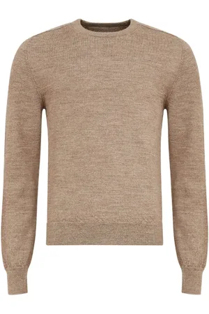 Maison Margiela Finstrikket cardigan med albuelapper
