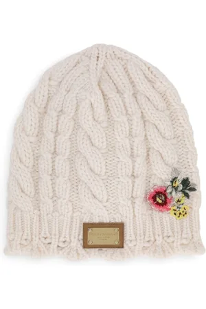 Dolce & Gabbana Strikket hue med logomærke
