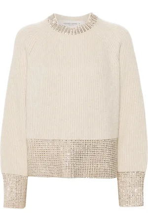 Golden Goose Sweater med krystaludsmykning