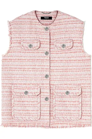 VERSACE Frynset vest i twseed
