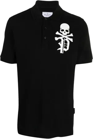 Philipp Plein Skull & Bones polotrøje i piqué