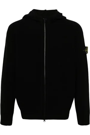 Stone Island Hættetrøje med kompasmærke og logo