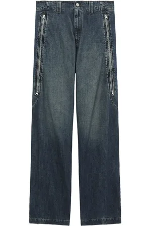 Maison Margiela Jeans med brede ben og mellemhøj talje