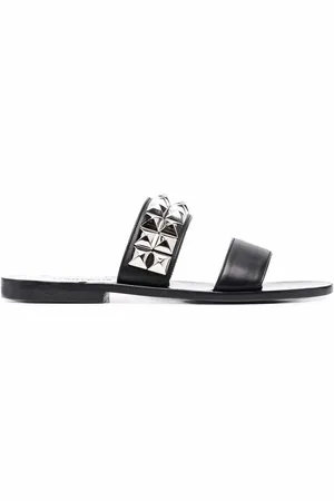 Philipp Plein Flade sandaler med pyramide-nitter