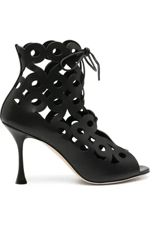 Manolo Blahnik Taralo 90mm støvler med udskæringsdetalje