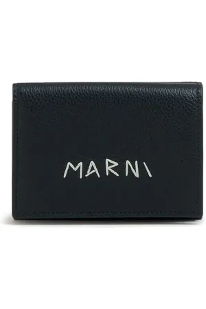 Marni Læderpung med logobroderi