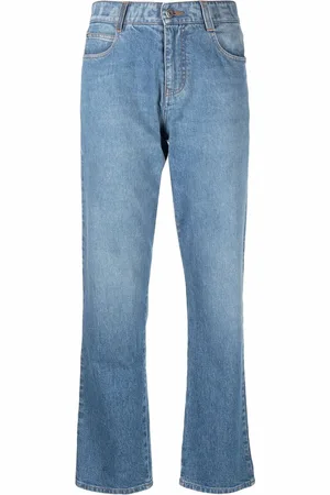 Stella McCartney Salt & Pepper jeans med smal pasform og logo