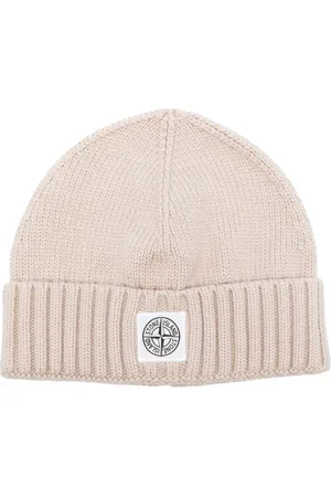 Stone Island Strikket hættetrøje med kompas-logomærke