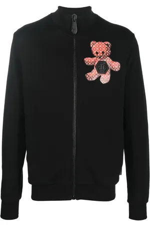 Philipp Plein Teddy Bear sweatshirt med lynlås