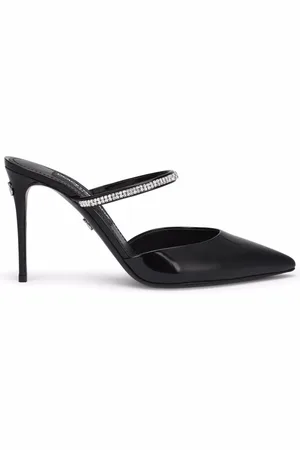 Dolce & Gabbana 90 mules i lakeret læder med udsmykning