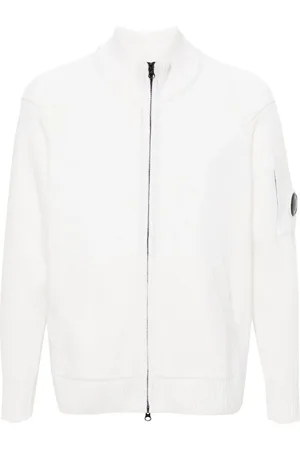 C.P. Company Cardigan med linse-udsmykning