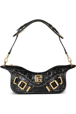 Balmain Logopræget pung med lynlås