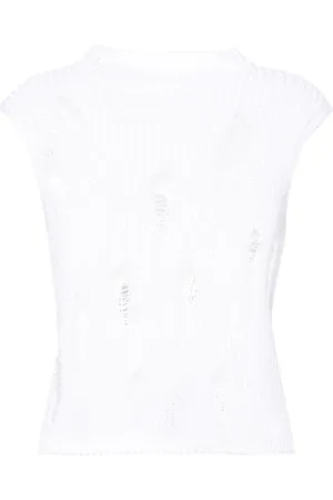 Gauchere Vest med slitageeffekt