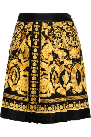 VERSACE Nederdel i silke med baroktryk