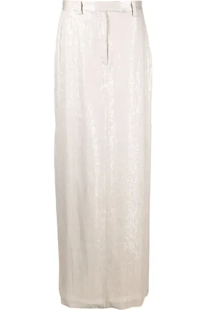 Brunello Cucinelli Pailletudsmykket maxi-nederdel