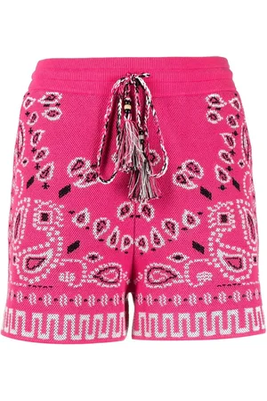 Alanui Shorts i pique med bandanatryk