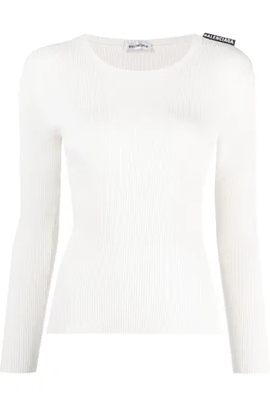Balenciaga Langærmet top i ribstrik