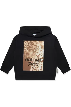 Roberto Cavalli Hættetrøje med leopardtryk