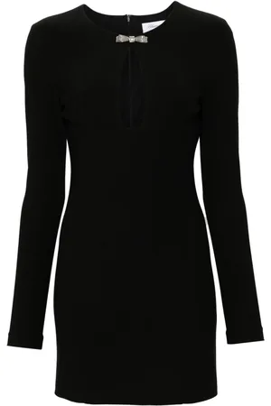 BLUMARINE Kort kjole i jersey med udskæringsdetalje