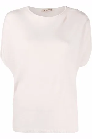 BLANCA Finstrikket T-shirt