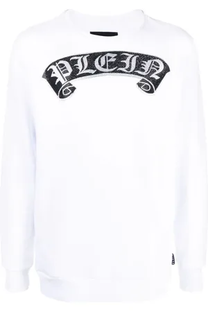 Philipp Plein Gothic Plein sweatshirt med krystallogo