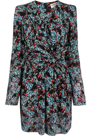 Zadig & Voltaire Kort Radar silkekjole med blomstret tryk
