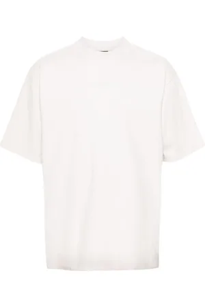 Balenciaga T-shirt i økologisk bomuld med refleks-logo