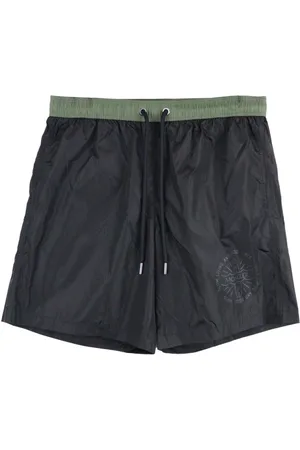Moncler Badeshorts med løbesnor og logotryk