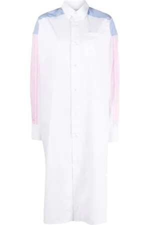 Maison Kitsuné Skjortekjole med colourblocking